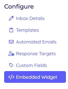 Emson Embed Widget Menu